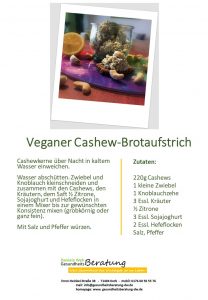 Veganer Cashew-Brotaufstrich Daniela Weh Gesundheitsberatung