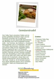 Gemüsestrudel - Daniela Weh Gesundheitsberatung