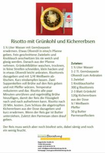 Ristotto mit Grünkohl und Kichererbsen - Daniela Weh Gesundheitsberatung
