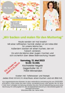 Backen und malen für den Muttertag!